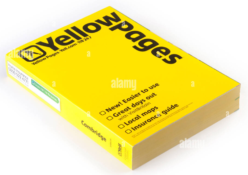 Yellow Pages Book